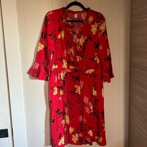 NWOT Old Navy half sleeved dress, multi colored floral, XL
